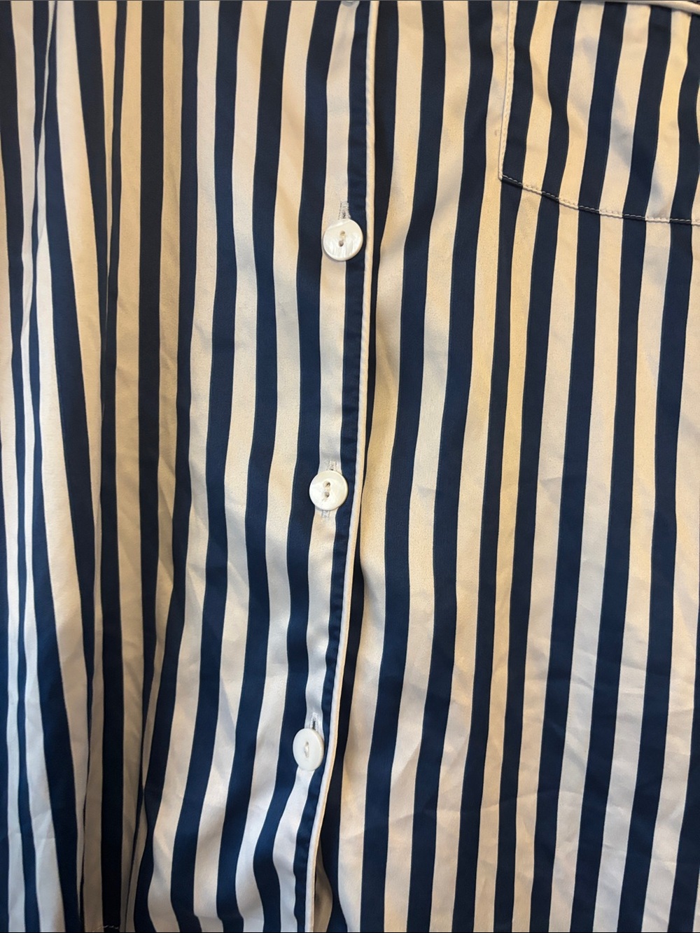 Serenedelicacy Blue & White Striped Short Pajama Set - Picture 3 of 6